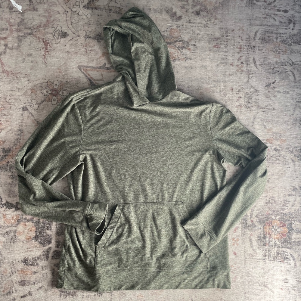 Outdoor Voices Heathered Green Hoodie